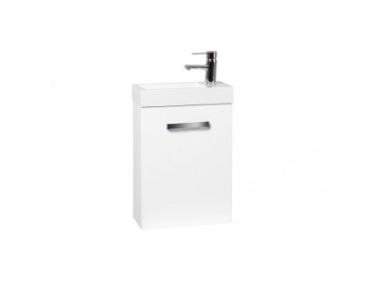 Krajcar koupelnová skříňka s umyvadlem 40 x 60 x 22,5 cm otevírání pravé bílá KLMT40.1.1 P