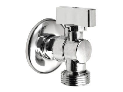 Aqualine pračkový kulový ventil se zpětným ventilem 1/2"x3/4" - L chrom 5310