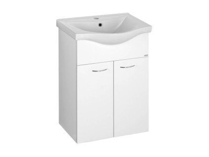 Aqualine Keramia Fresh koupelnová skříňka pod umyvadlo 51,1 x 74 x 34 cm MDF lamino bílá 50057