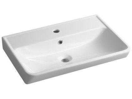 Bruckner NEON keramické umyvadlo 60 x 41,5 cm s přepadem bílá 201.132.0