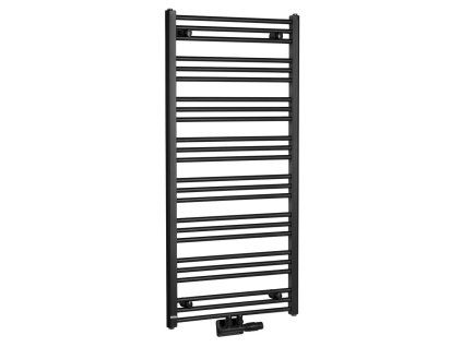 Bruckner Albrecht otopné těleso 600 x 1250 mm středové připojení černá mat 600.117.6