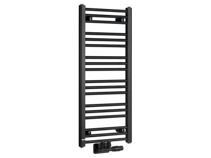 Bruckner Albrecht otopné těleso 400 x 930 mm středové připojení černá mat 600.111.6