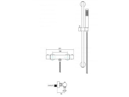 33517 nastenny termostaticky sprchovy set veo cerna