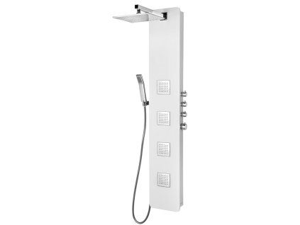 Polysan Spirit Square termostatický sprchový panel nástěnný 250 x 1550 mm bílá 81151