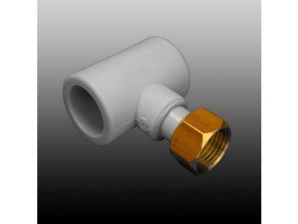 PPR T-kus s převlečnou kovovou maticí 20x1/2"x20 mm 91313