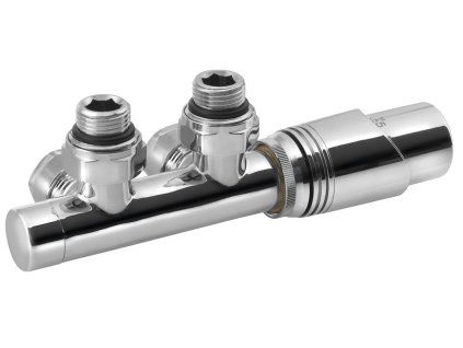 Bruckner Wicher připojovací sada ventilů termostatická pro středové připojení 50 mm chrom 600.311.1