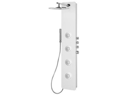 Polysan Spirit Round termostatický sprchový panel 250 x 1550 mm nástěnný bílá 71151
