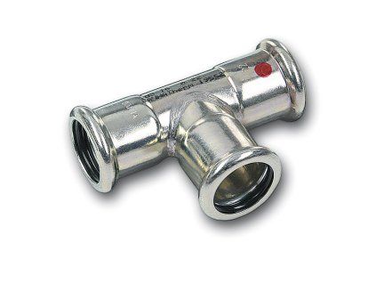 Sanha Therm 24130 T-kus redukovaný lisovací uhlíková ocel 42x22x42 mm 124130422242