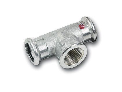 Sanha Therm 24130G T-kus vnitřní závit lisovací uhlíková ocel 28x1/2"x28 mm 124130G2812