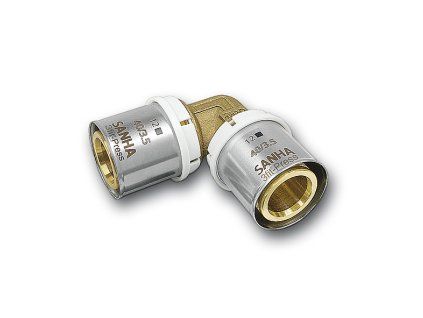 Sanha 3fit Press 25090 koleno lisovací Cu topení 90° 26 mm FF 32509026