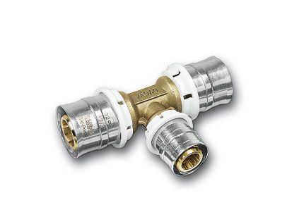 Sanha 3fit Press 25130 T-kus redukovaný lisovací Cu topení 18x16x18 mm 325130181618