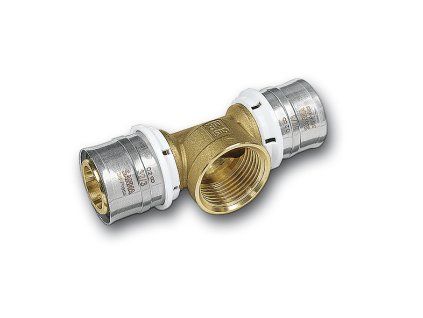 Sanha 3fit Press 25130G T-kus vnitřní závit lisovací Cu topení 26x1/2"x26 mm 3251302612