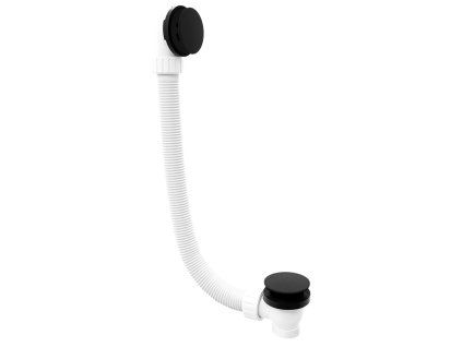 Polysan Vanová souprava bez napouštění click-clack délka 1200 mm zátka 72 mm černá mat 71858.21