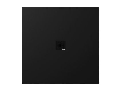 Polysan Treneca sprchová vanička z litého mramoru 100 x 100 cm s možností úpravy rozměru černá mat 84301.21