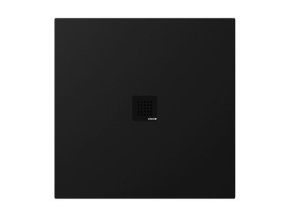 Polysan Treneca sprchová vanička z litého mramoru 90 x 90 cm s možností úpravy rozměru černá mat 84300.21