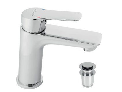 Novaservis Metalia 54 umyvadlová stojánková baterie s výpustí chrom 54002,0