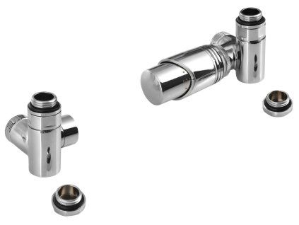 Bruckner Wicher ECK COMBI připojovací sada termostatická rohová chrom 600.321.1