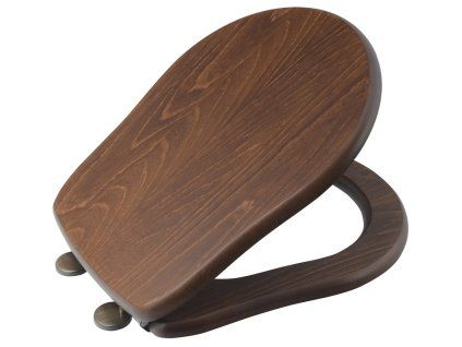 Kerasan RETRO WC sedátko Soft Close ořech/bronz 108640