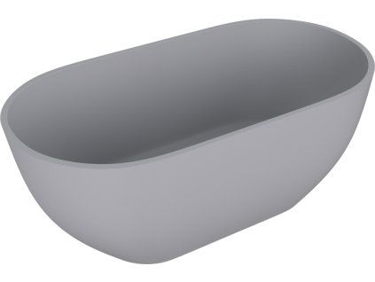 Polysan Reduta vana volně stojící 150 x 75 cm litý mramor šedá mat 71843.31