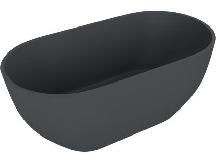 Polysan Reduta vana volně stojící 171 x 81 cm litý mramor antracit mat 71842.51