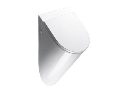 GSI Pura pisoár se zakrytým přívodem vody 31 x 61 cm otvory pro víko bílá Extra Glaze 769811
