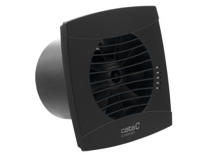 Cata UC-12 TH koupelnový ventilátor axiální s automatem černá 01302200
