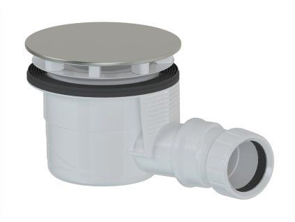 Polysan vaničkový sifon 90 mm krytka nerez 17911