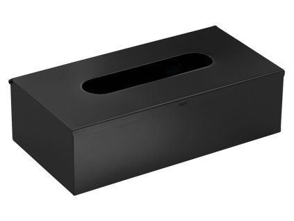 Gedy zásobník na papírové kapesníky závěsný 25 x 7,5 x 13cm černá mat 230814