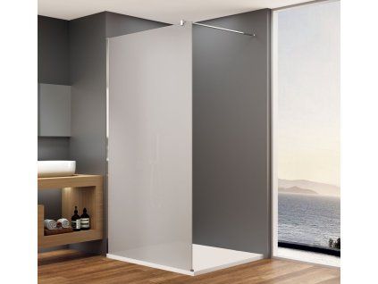Bruckner Spitza walk-in sprchová zástěna 80 x 200 cm chrom matné sklo 750.082.1