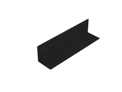 Aqualine koupelnová police 39,8 x 9,5 x 9,5 cm černá mat 33216