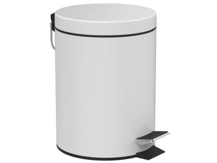 Aqualine Simple Line odpadkový koš kulatý 5l bílá matná 28105