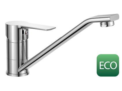 Bruckner Baron Eco dřezová baterie stojánková 3,8 l/min 186 mm otočné ramínko chrom 612.050.11