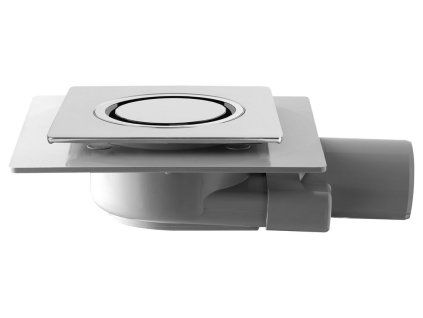 Omp Tea Tirana podlahová vpust boční 150 x 150 mm DN50 chrom 2665.695.8
