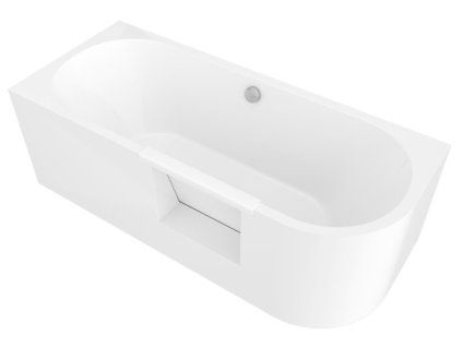 Polysan PORTAS L asymetrická vana s dvířky 180 x 75 x 60 cm bílá 75551