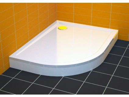 1691 predni panel ke sprchove vanicce ctvrtkruhove 110 x 80 cm stone