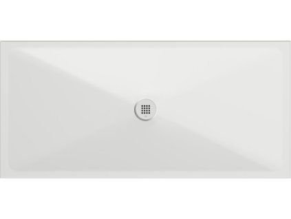 GSI Extra Flat obdélníková sprchová vanička 170 x 80 x 2 cm keramika bílá mat 46170809
