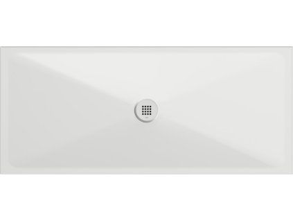 GSI Extra Flat obdélníková sprchová vanička 160 x 70 x 2 cm keramika bílá mat 46160709