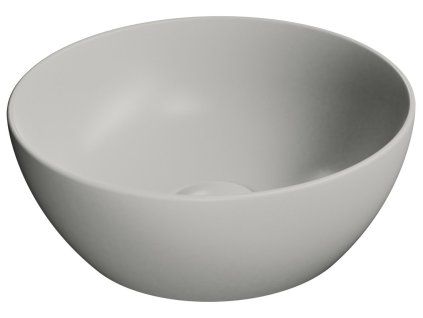 GSI Pura umyvadlo na desku 32 cm bez otvoru pro baterii bez přepadu keramické cenere mat šedá 885417