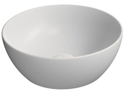 GSI Pura umyvadlo na desku 32 cm bez otvoru pro baterii bez přepadu keramické bílá mat 885409
