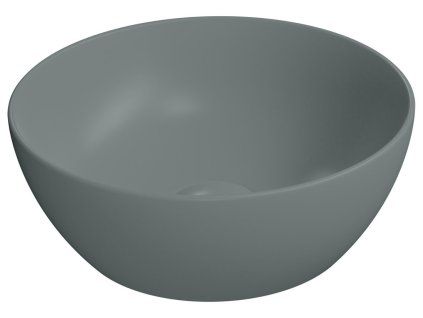 GSI Pura umyvadlo na desku 32 cm bez otvoru pro baterii bez přepadu keramické agave mat zelená 885404