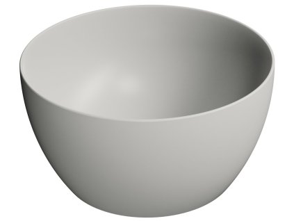 GSI Pura umyvadlo na desku 42 x 22 cm bez otvoru pro baterii bez přepadu keramické cenere mat šedá 885217