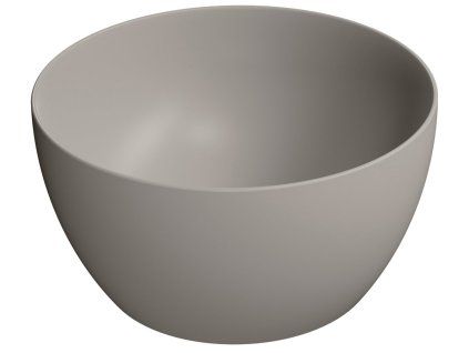 GSI Pura kulaté umyvadlo na desku 42 x 22 cm bez otvoru pro baterii bez přepadu keramické tortora mat šedá 885205