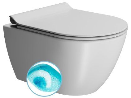GSI Pura závěsná wc mísa Swirlflush 36 x 50 cm keramika bílá dual-mat 881609