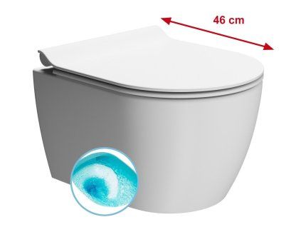 GSI Pura závěsná wc mísa Swirlflush 35 x 46 cm keramika bílá dual-mat 880209