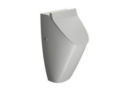 GSI Community pisoár 31 x 65 cm se zakrytým přívodem vody s otvory pro víko keramika cenere mat šedá 909817