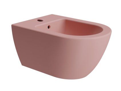 GSI Pura bidet závěsný 36 x 55 cm keramika blush mat růžová 8865124
