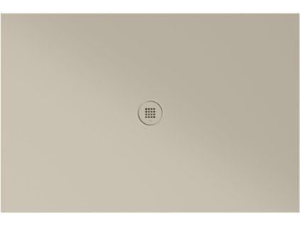 GSI Extra Flat obdélníková sprchová vanička 120 x 80 x 2 cm keramika creta mat béžová 46120808