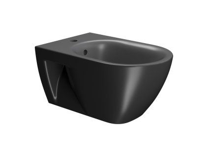 GSI Pura Eco bidet závěsný 36 x 55 cm keramika černá mat 8867126