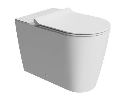 GSI Kube X wc mísa kombi spodní/zadní odpad 36 x 63 cm Swirlflush keramika bílá dual-mat 941909