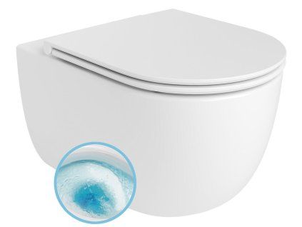 Bruckner Glanz závěsná wc mísa 36 x 52,5 cm Vortex Rimless bílá 201.336.4